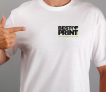T-shirt personnalisé avec un marquage face