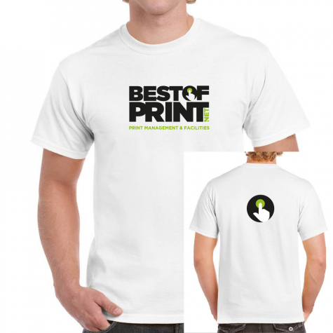 T-shirt personnalisé avec un marquage face et dos