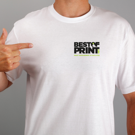 T-shirt personnalisé avec un marquage face